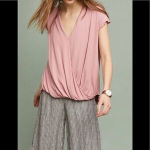 Anthropologie Clarissa Wrap Top by Saturday Sunday